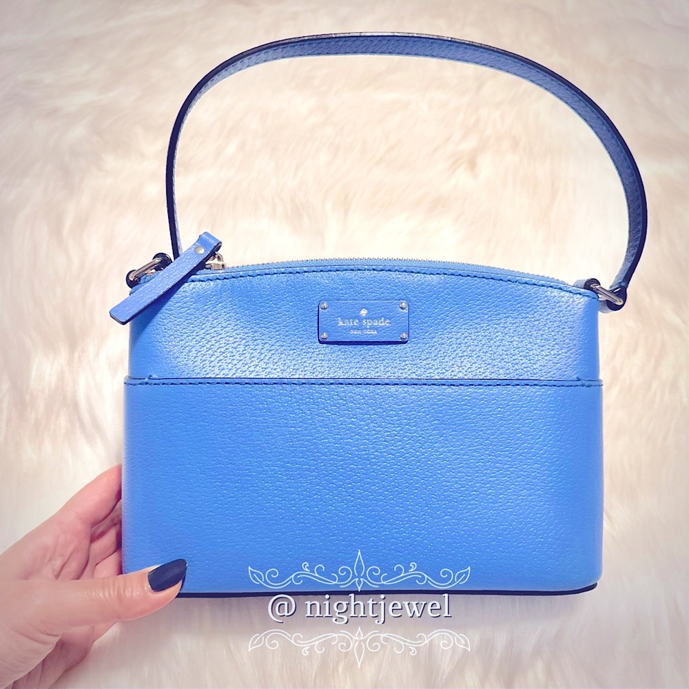 💎KATE SPADE Grove Street Millie RARE Alice Blue Periwinkle Crossbody bag purse